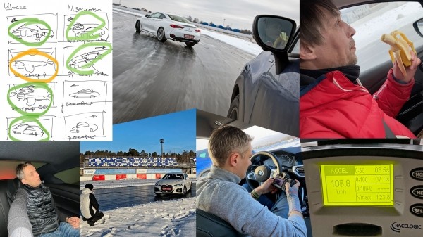 Машем из Infiniti Q60 вдогонку заднеприводному BMW 420d Машем из Infiniti Q60 вдогонку заднеприводному BMW 420d