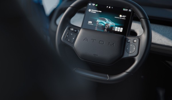 Рассекречен интерьер электромобиля Атом Рассекречен интерьер электромобиля Атом