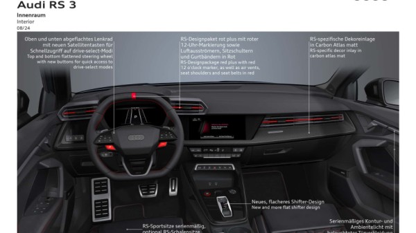 Взгляните на новый Audi RS3 с агрессивным стилем и премиальными опциями Взгляните на новый Audi RS3 с агрессивным стилем и премиальными опциями