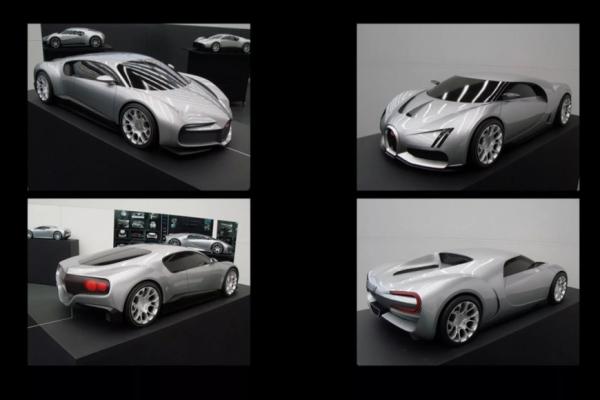 Bugatti показала ранние варианты гиперкара Bugatti Chiron