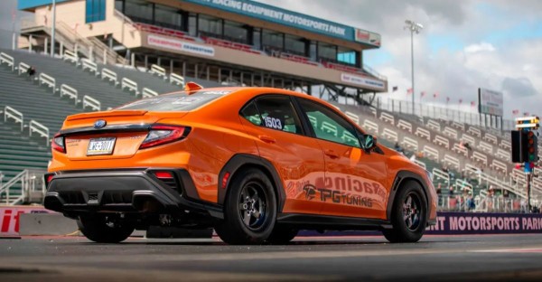 Тюнингованый Subaru WRX улучшил свой прежний рекорд в дрэге Тюнингованый Subaru WRX улучшил свой прежний рекорд в дрэге
