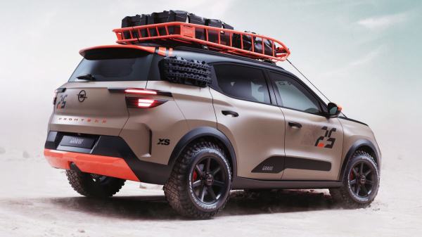 Кроссовер Opel Frontera прикинулся суровым внедорожником Кроссовер Opel Frontera прикинулся суровым внедорожником